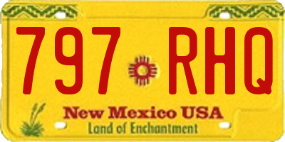 NM license plate 797RHQ