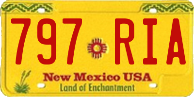 NM license plate 797RIA