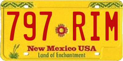NM license plate 797RIM
