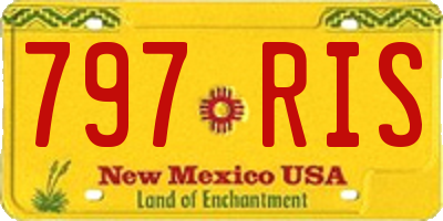 NM license plate 797RIS