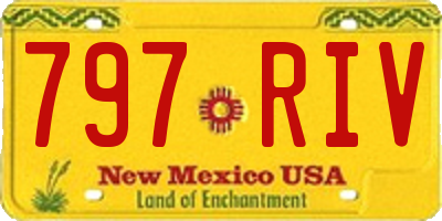 NM license plate 797RIV