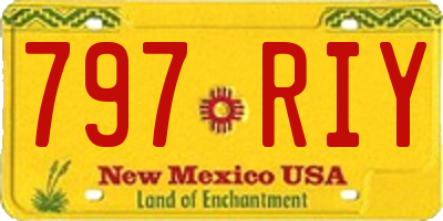 NM license plate 797RIY