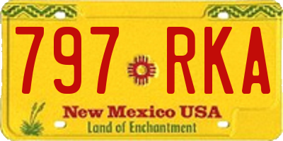 NM license plate 797RKA