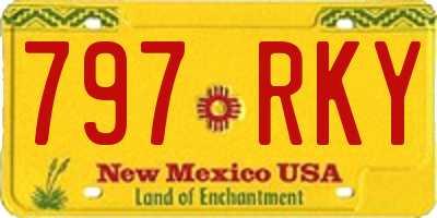 NM license plate 797RKY