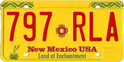 NM license plate 797RLA
