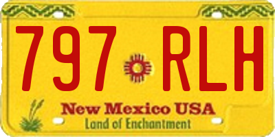 NM license plate 797RLH
