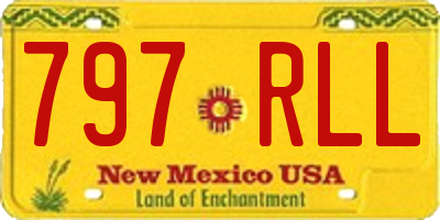 NM license plate 797RLL