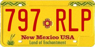 NM license plate 797RLP