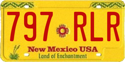NM license plate 797RLR