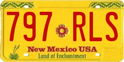 NM license plate 797RLS