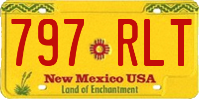 NM license plate 797RLT