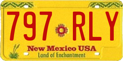 NM license plate 797RLY