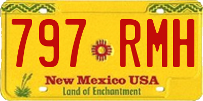 NM license plate 797RMH