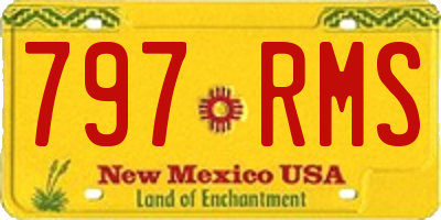 NM license plate 797RMS