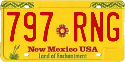 NM license plate 797RNG