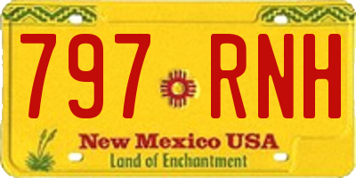 NM license plate 797RNH