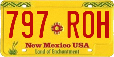NM license plate 797ROH