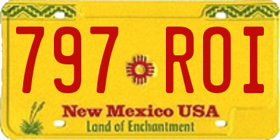 NM license plate 797ROI