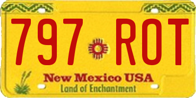NM license plate 797ROT
