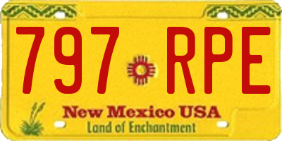 NM license plate 797RPE