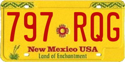 NM license plate 797RQG