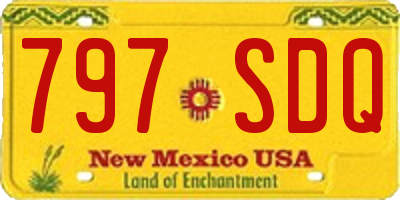 NM license plate 797SDQ