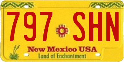 NM license plate 797SHN