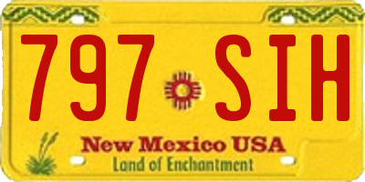 NM license plate 797SIH