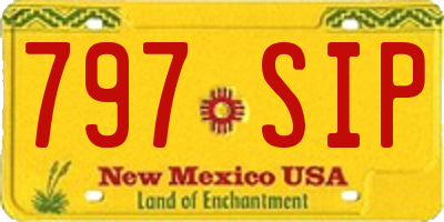NM license plate 797SIP