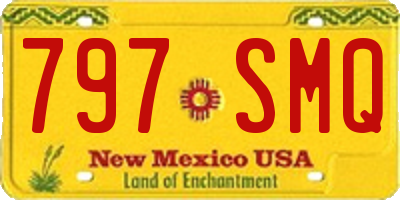 NM license plate 797SMQ