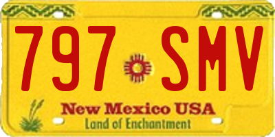 NM license plate 797SMV