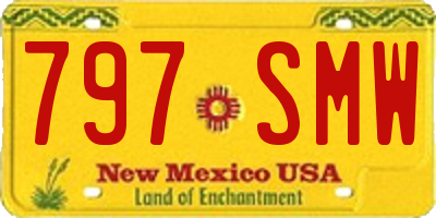 NM license plate 797SMW
