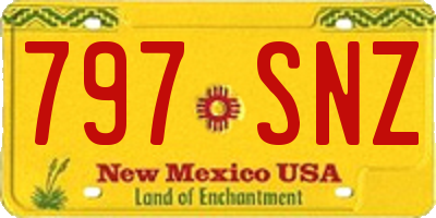 NM license plate 797SNZ