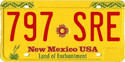 NM license plate 797SRE