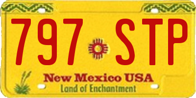 NM license plate 797STP