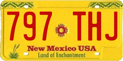 NM license plate 797THJ