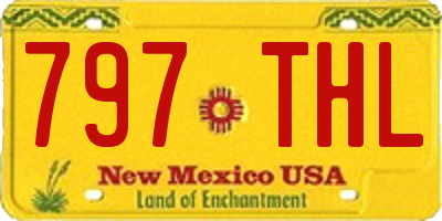 NM license plate 797THL