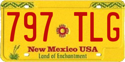 NM license plate 797TLG
