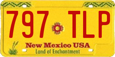NM license plate 797TLP