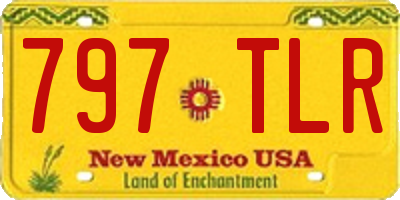 NM license plate 797TLR
