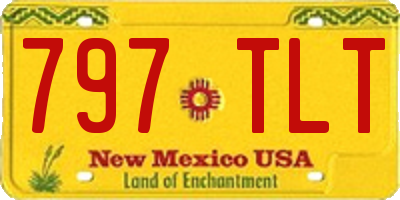 NM license plate 797TLT
