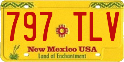 NM license plate 797TLV