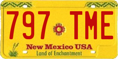 NM license plate 797TME