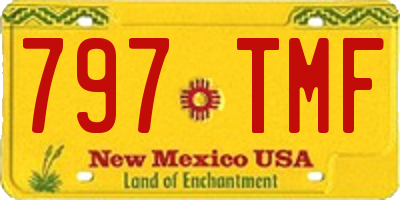 NM license plate 797TMF