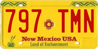 NM license plate 797TMN