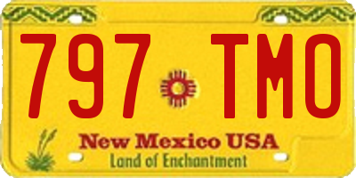 NM license plate 797TMO