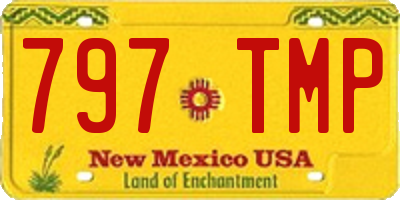 NM license plate 797TMP