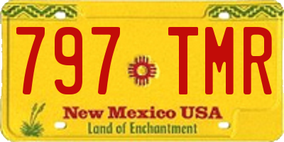 NM license plate 797TMR