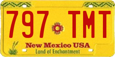 NM license plate 797TMT