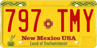 NM license plate 797TMY